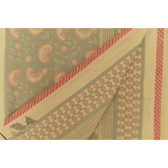 shop Dohar Double Side Hand Block Printed Mul Cotton