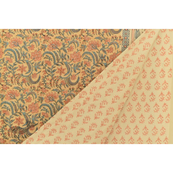 shop Sanganeri Hand Block Printed Flannel with Cotton Filling - Single Bed