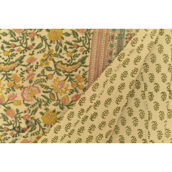 shop Sanganeri Hand Block Printed Flannel with Cotton Filling - Double Bed