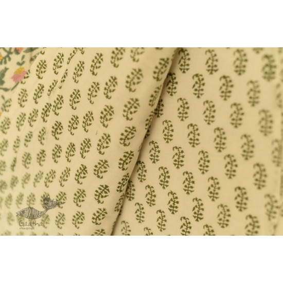 shop Sanganeri Hand Block Printed Flannel with Cotton Filling - Double Bed