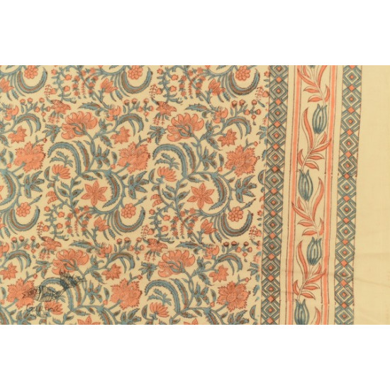 shop Sanganeri Hand Block Printed Flannel with Cotton Filling - Single Bed