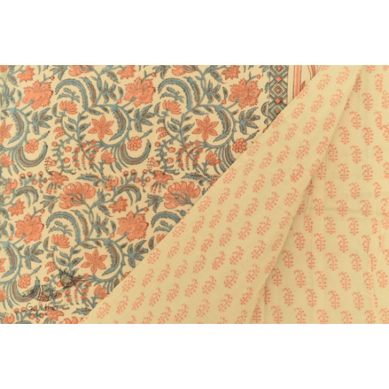 shop Sanganeri Hand Block Printed Flannel with Cotton Filling - Single Bed