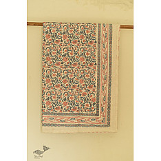 Slumberland | Sanganeri Hand Block Printed Flannel with Cotton Filling - Reversible & for Double Bed
