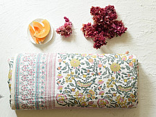 Slumberland | Sanganeri Block Printed Flannel with Cotton Filling - Double Bed