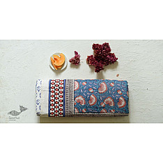 Slumberland | Sanganeri Blue Lotus Block Printed Flannel with Cotton Filling - Double Bed