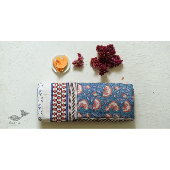 shop Sanganeri Hand Block Printed Flannel with Cotton Filling - Double Bed