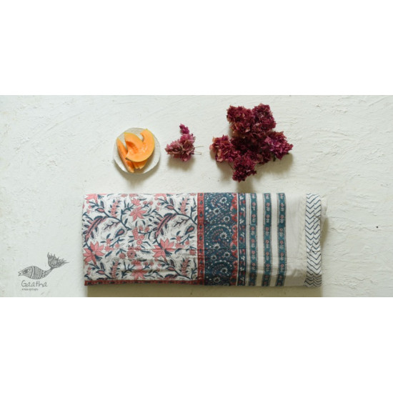 shop Sanganeri Hand Block Printed Flannel with Cotton Filling - Single Bed