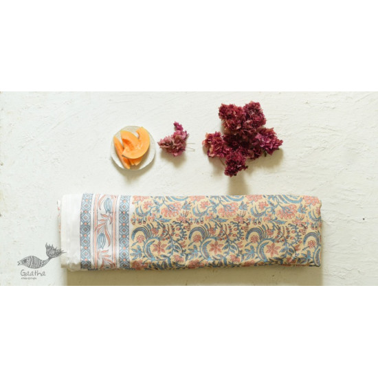 shop Sanganeri Hand Block Printed Flannel with Cotton Filling - Single Bed