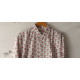 shop Sanganeri Block Printed - Cotton Full Sleeve Shirt - Pink Flowers