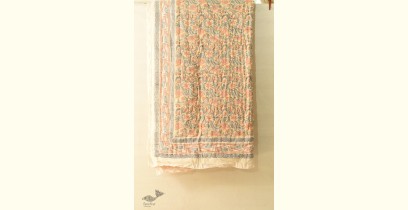 Thaat Baat || Sanganeri Block Printe Reversible Quilt - Single Bed (90"x60") - D