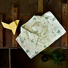 Summer Love | Sanganeri Cotton Half Sleeve Shirt | Crab