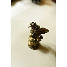 Dhokra  Art ✺ Handmade Brass Dhokra - Mor Chimni / Peacock Oil Lamp