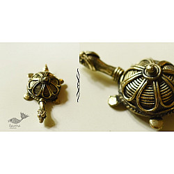 Brass Dhokra Work Jali Turtle From Orissa