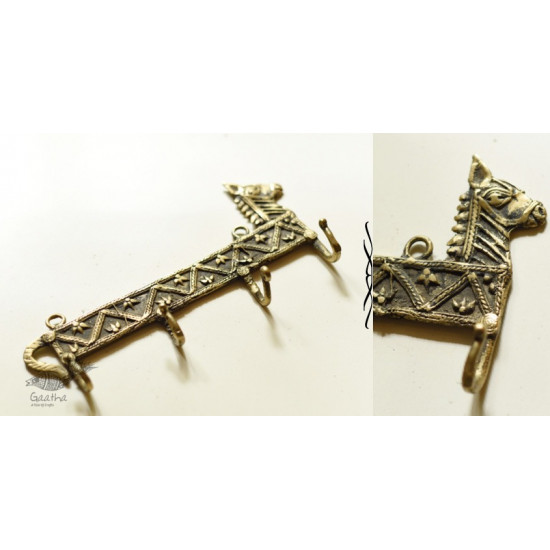 buy Handmade Brass Dhokra - hanger