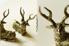 Dhokra  Art ✺ Handmade Brass Dhokra - Hiran / Deer (Set of Two)