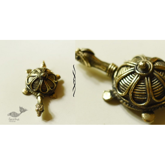 buy Handmade Brass Dhokra -Kachhua / Tortoise