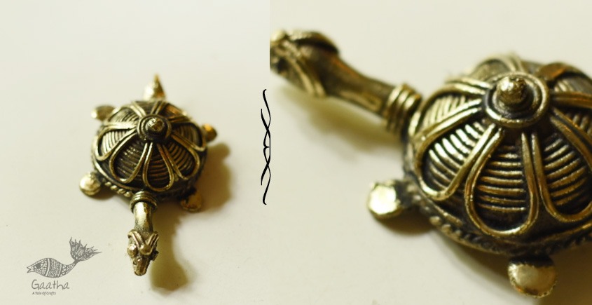buy Handmade Brass Dhokra -Kachhua / Tortoise
