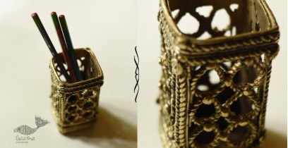 Dhokra  Art ✺ Handmade Brass Dhokra - Pen Stand