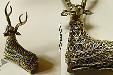 Lost Wax Art ✺ Handmade Brass Dhokra - Hiran / Deer