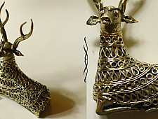 Lost Wax Art ✺ Handmade Brass Dhokra - Hiran / Deer