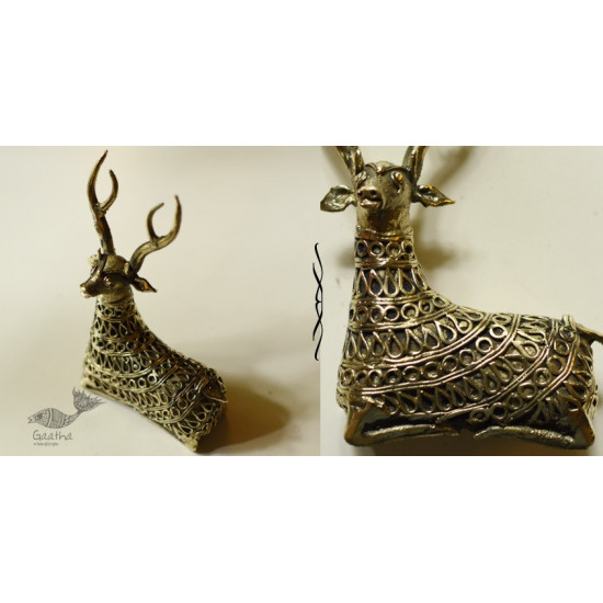 buy Handmade Brass Dhokra - Hiran / Deer