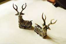 Dhokra  Art ✺ Handmade Brass Dhokra - Hiran / Deer (Set of Two)