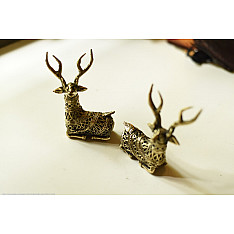 Dhokra  Art ✺ Handmade Brass Dhokra - Hiran / Deer (Set of Two)