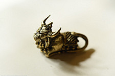 Dhokra Art ✺ Handmade Brass Dhokra - Cow / Nandi (Big)
