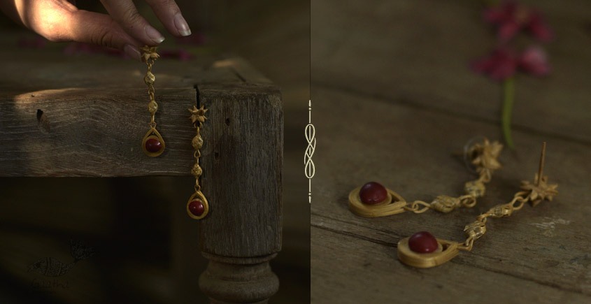 shop handmade bamboo jewelry - Earrings