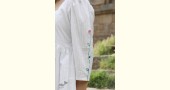 handwoven designer cotton white dress