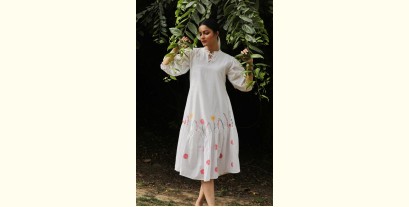Nivriti | Handwoven Cotton - Pina Colada Dress