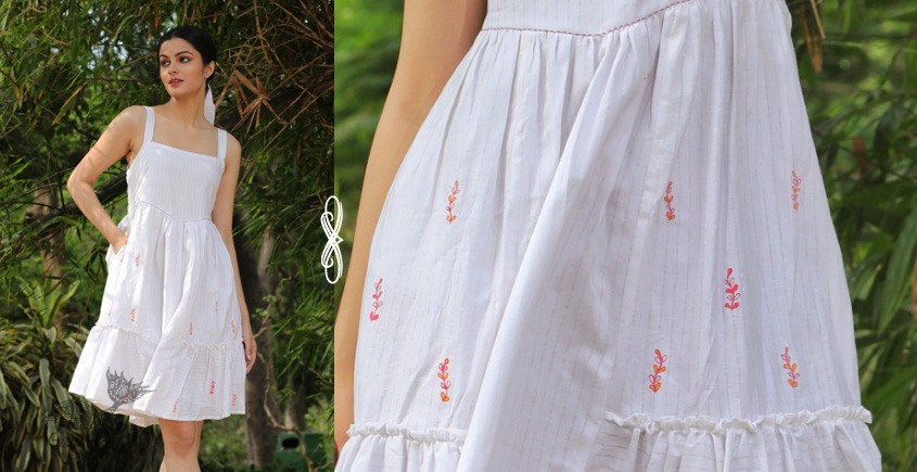 Handwoven Cotton - Meredith Midi Dress