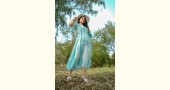 tie & dyed Handwoven Flounced Sleeve Cotton Dress Dress - Handwoven Cotton 