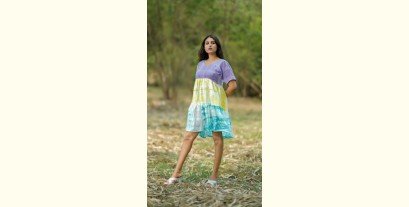 Nivriti ❊ Tie & Dye - Candy Tier Cotton Dress