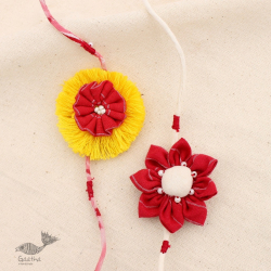 Handmade Gulmohar Rakhi (Set of 2) 7