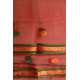 shop Handwoven assam Cotton Stole red