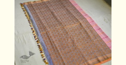 Saalmi | Assamese Silk-Cotton Saree - Pink & Purple