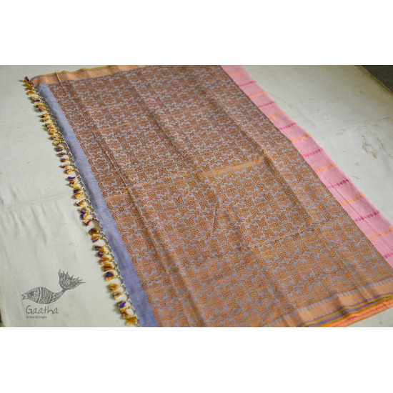 shop Assamese Silk cotton Saree -  Pink & Purple