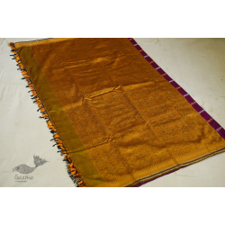 Saalmi | Assamese Silk Saree with Deep Purple Colour