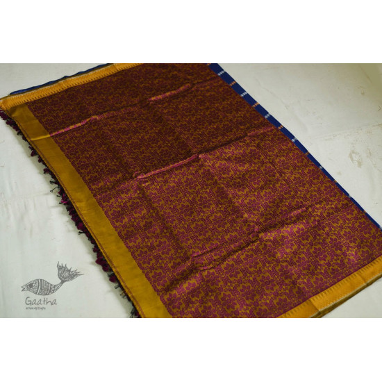 shop Assamese Silk Saree With Blue Base