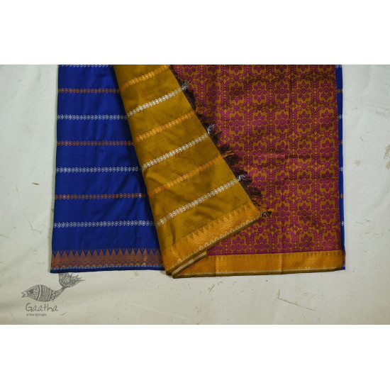 shop Assamese Silk Saree With Blue Base