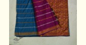 shop Assamese Silk Silk Rama Blue Saree With Rani Pink Pallu