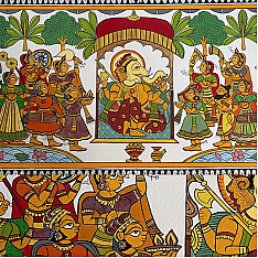 Phad Painting - Ganesh Chaturthi