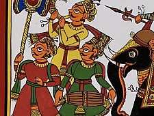 Phad Painting - Elephant Ride