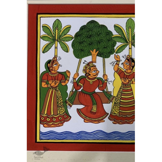 shop Phad Painting - New couple enjoying in garden