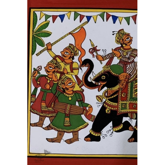 shop Phad Painting King on Elephant Ride