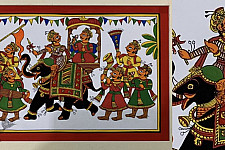 Phad Painting - King on Elephant Ride