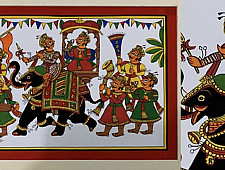 Phad Painting - King on Elephant Ride