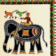 shop Tribal Art Painting - Elephant ride