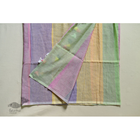 shop handloom cotton saree Multi Colour